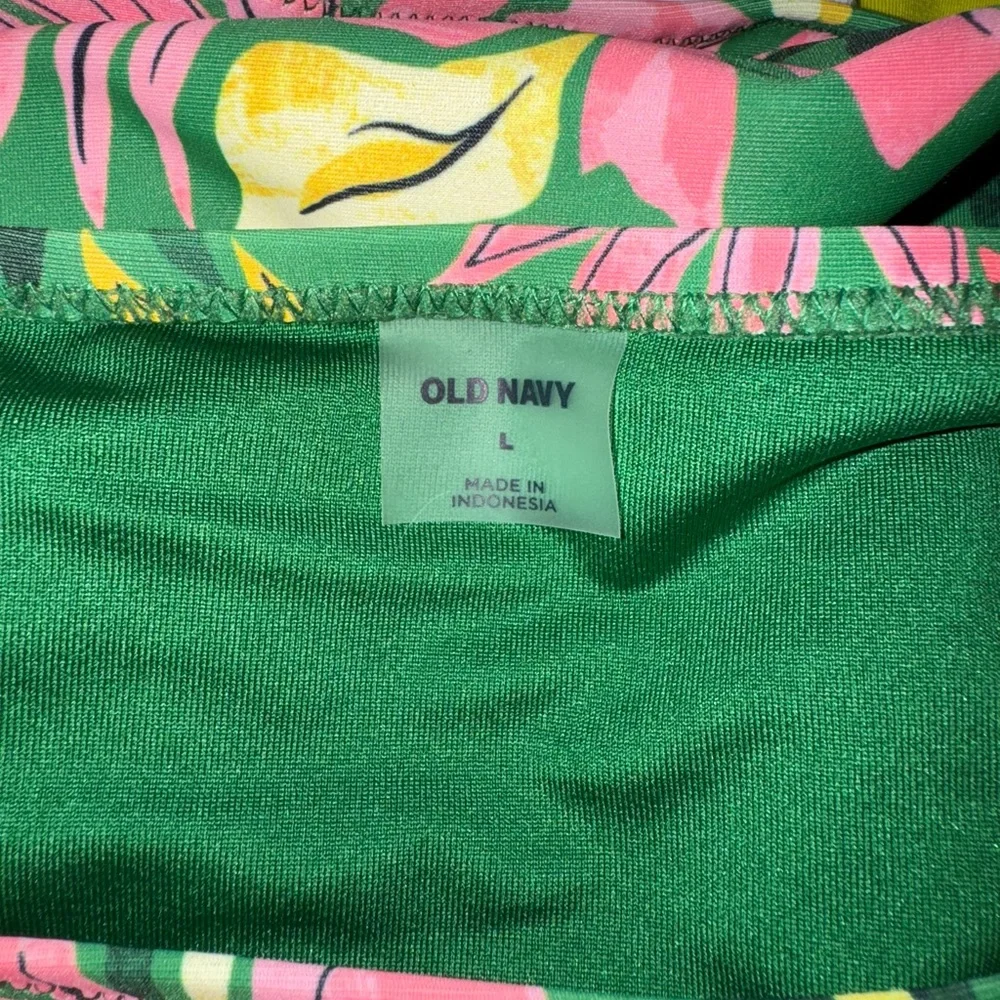 Old Navy Green Floral Bikini Set. NWT. Size L/XL - Picture 8 of 9